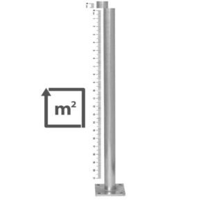عامود مع قاعدة حديد مجلفن لتركيب اللوحات