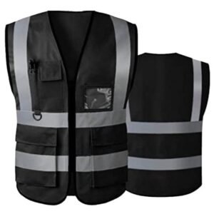 سترة بجيوب أسود