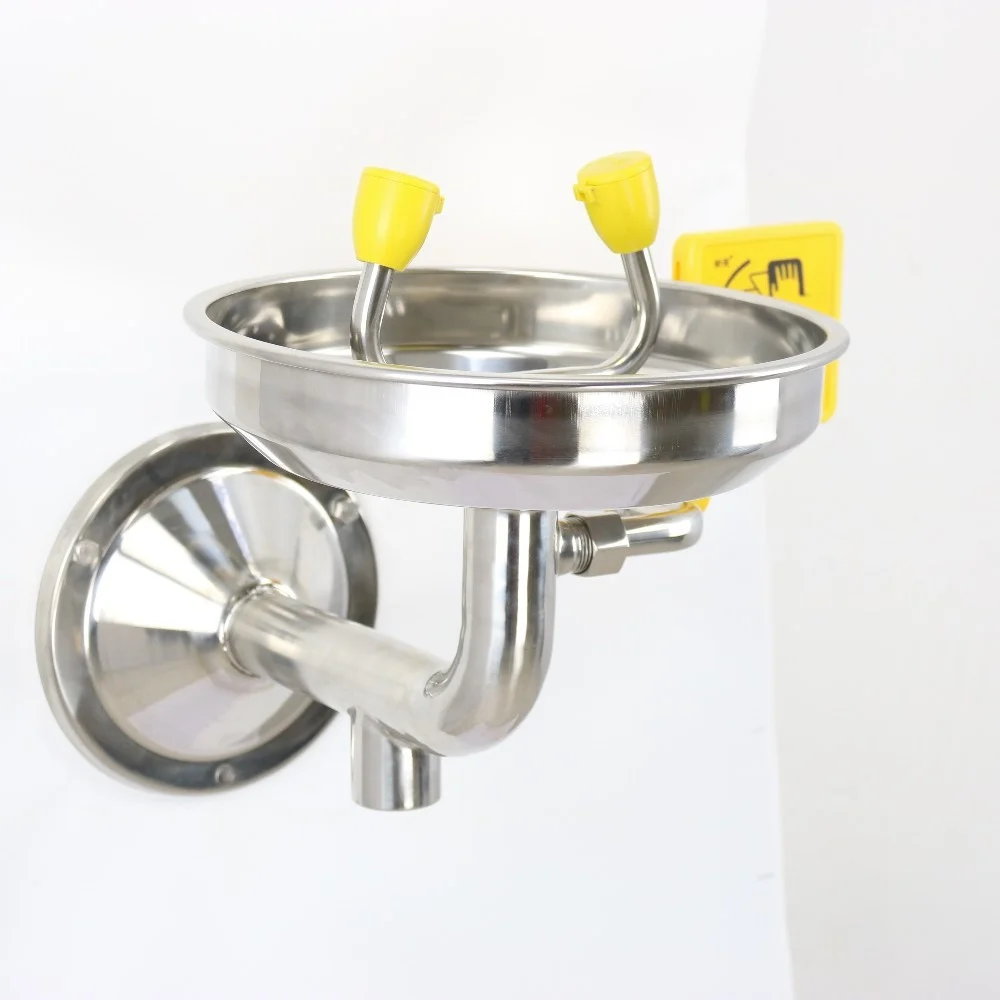 محطة / وحدة غسيل العيون في حالات الطوارئ ستانلس - جداري - الصورة 3