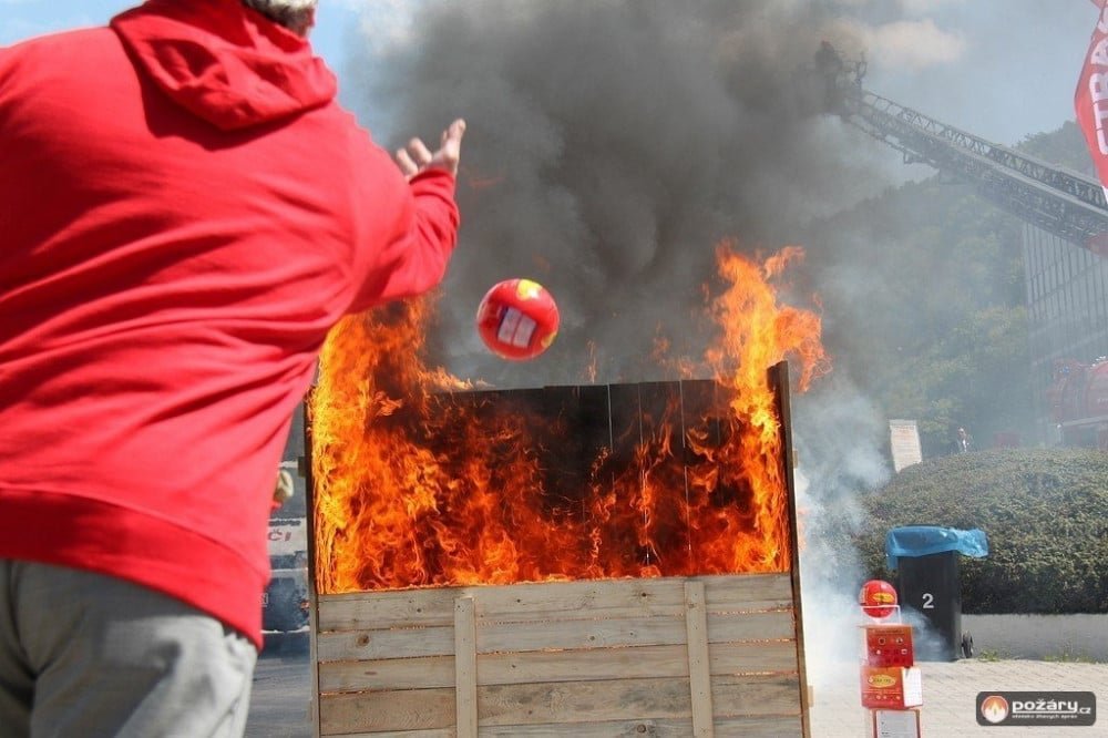 كرة اطفاء الحريق الرهيبة تعمل على اطفاء الحريق فور اندلاعه سهلة الاستخدام على جميع أفراد الأسرة - الصورة 4