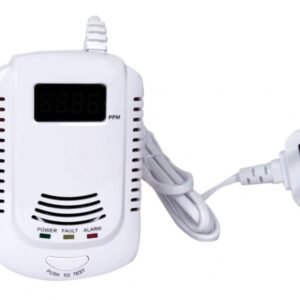 كاشف غاز يعمل على الكهرباء يطلق صافرة أنذار عند استشعار أي تسريب غاز Gas Detector