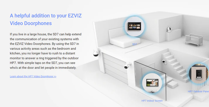 شاشة داخلية إضافية | Ezviz - الصورة 3