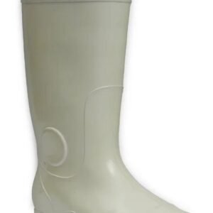 حذاء سلامة ربر مقاوم، أبيض