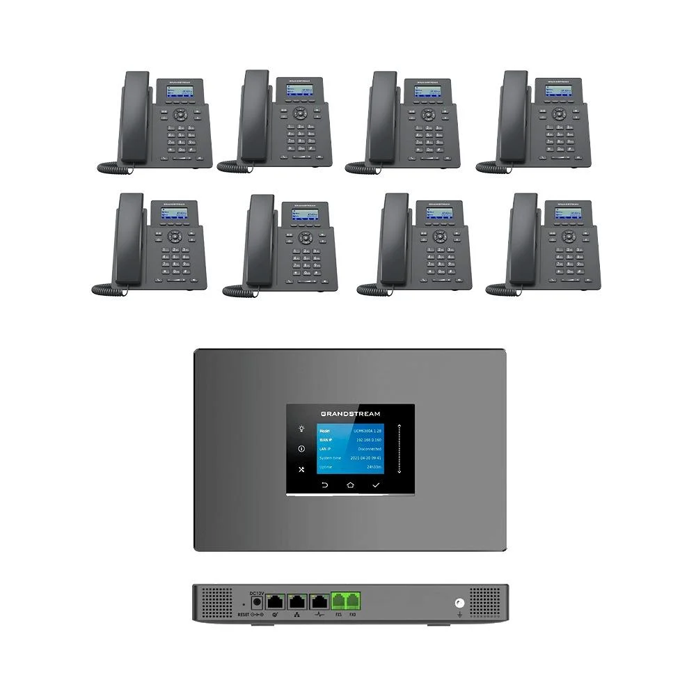 عرض سنترال يدعم خط ارضي مع 8 تليفون سلكي