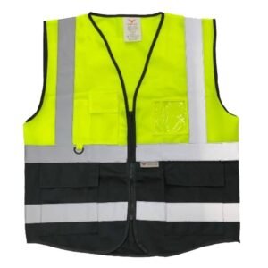 سترة بجيوب لونين ( أصفر + أسود )