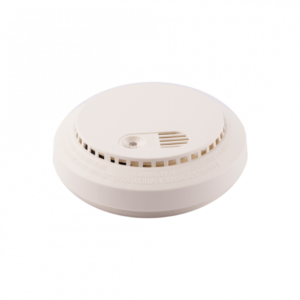 كاشف دخان بطارية لا سلكي يصدر صافرات أنذار تنبهية بداية انتشار الحريق Smoke Detctor