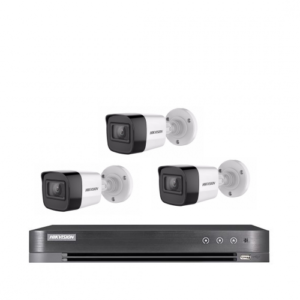 عدد 3 كاميرات 8 ميجـا - داخلية او خارجية مع جهاز تسجيل 4 قنوات